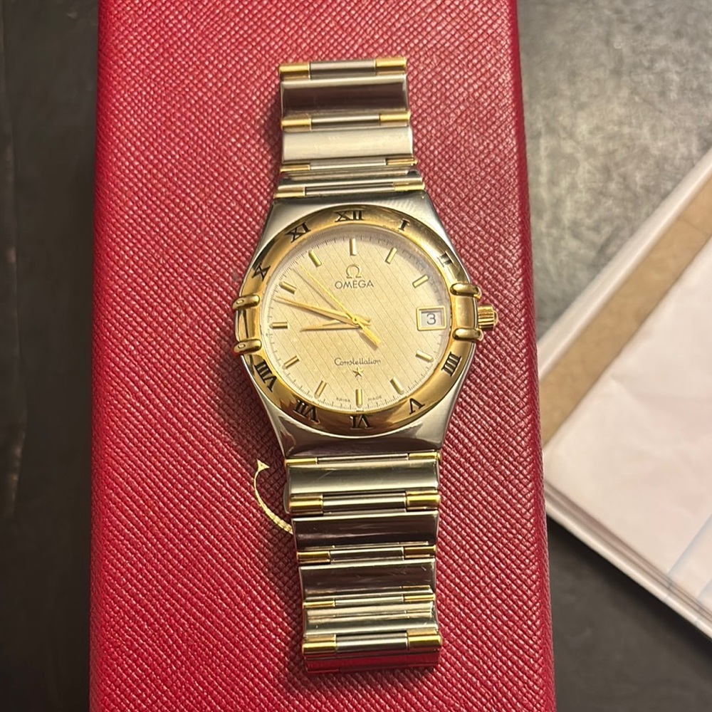 Omega Gold and Silver Classic Watch